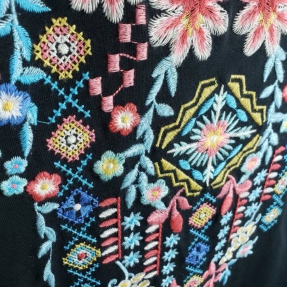 Driftwood Sundance Embroidered Bohemian 'Classic Tee' size S Resortwear Festival - Picture 12 of 13